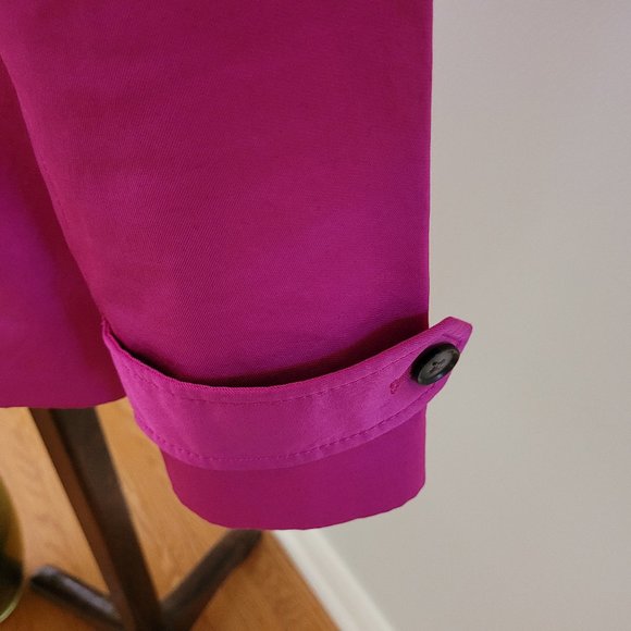 Banana Republic Fuchsia Pink Short Cotton Peacoat US S - Picture 3 of 12
